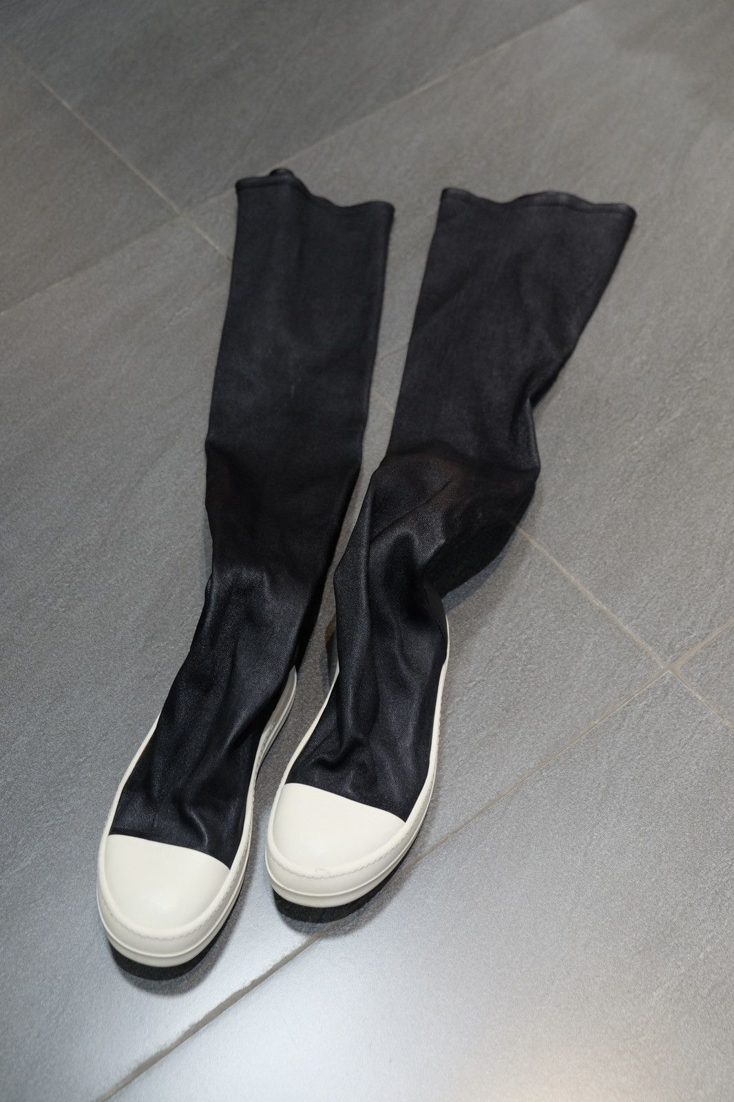 Rick Owens Rick Owens Leather Sock Boots Size US 5 / EU 37 - 1 Thumbnail