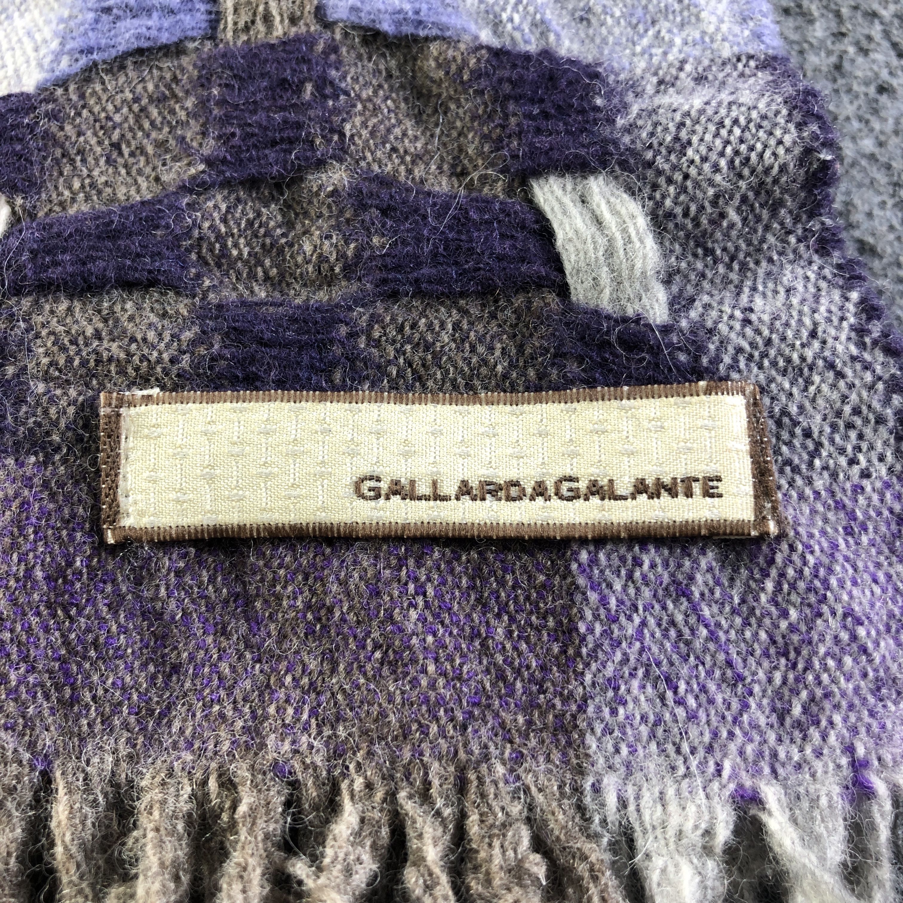 Vintage Gallarda Galante Wool Scarf Muffler V2741 Size ONE SIZE - 4 Thumbnail