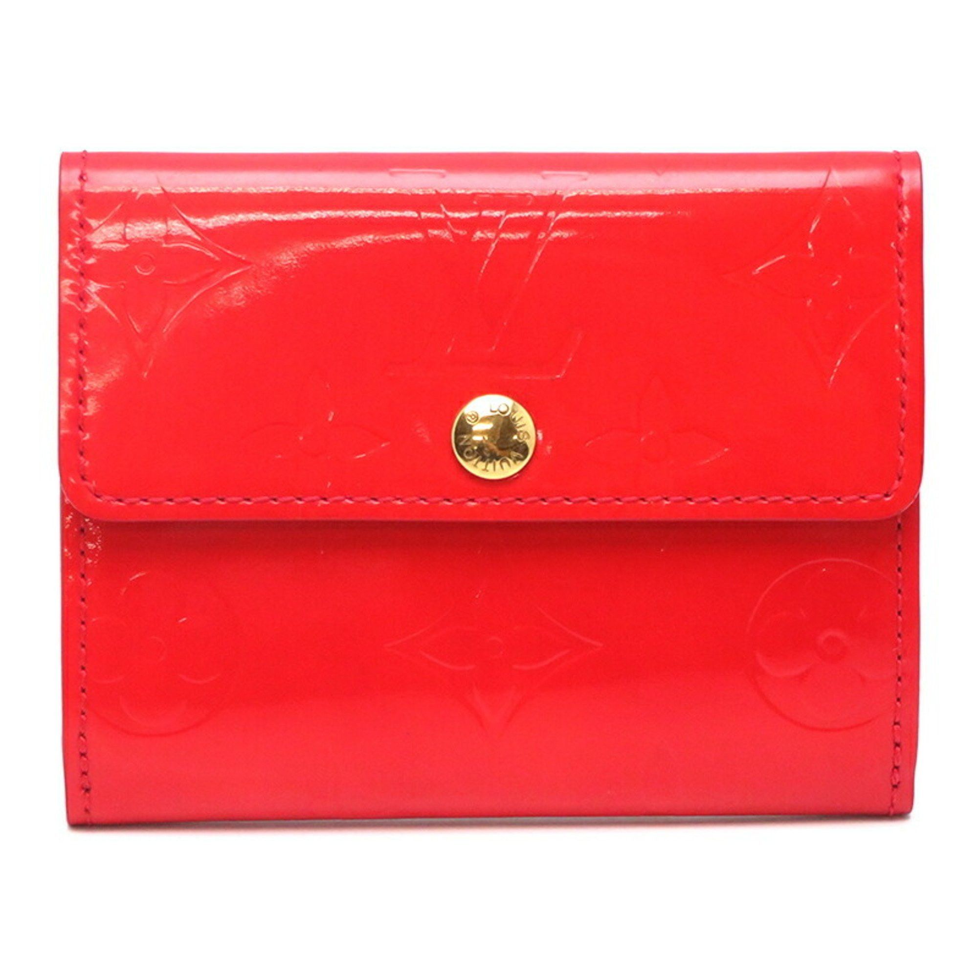 image of Louis Vuitton Vernis Ludlow Ladies Card Case M91090 Rouge, Women's