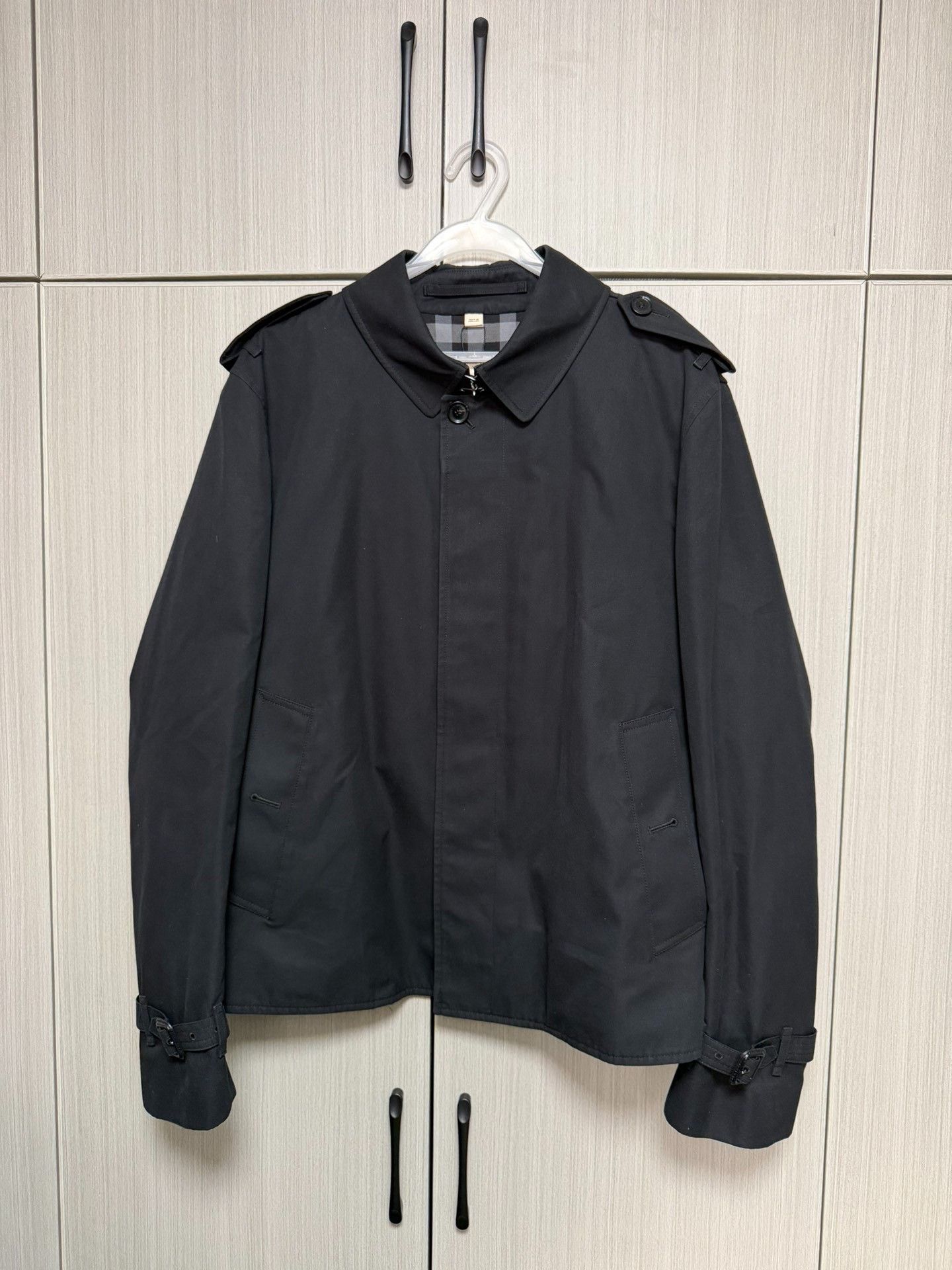 Burberry Burberry Cotton Black Light Jacket l Men Size US L / EU 52-54 / 3 - 1 Thumbnail