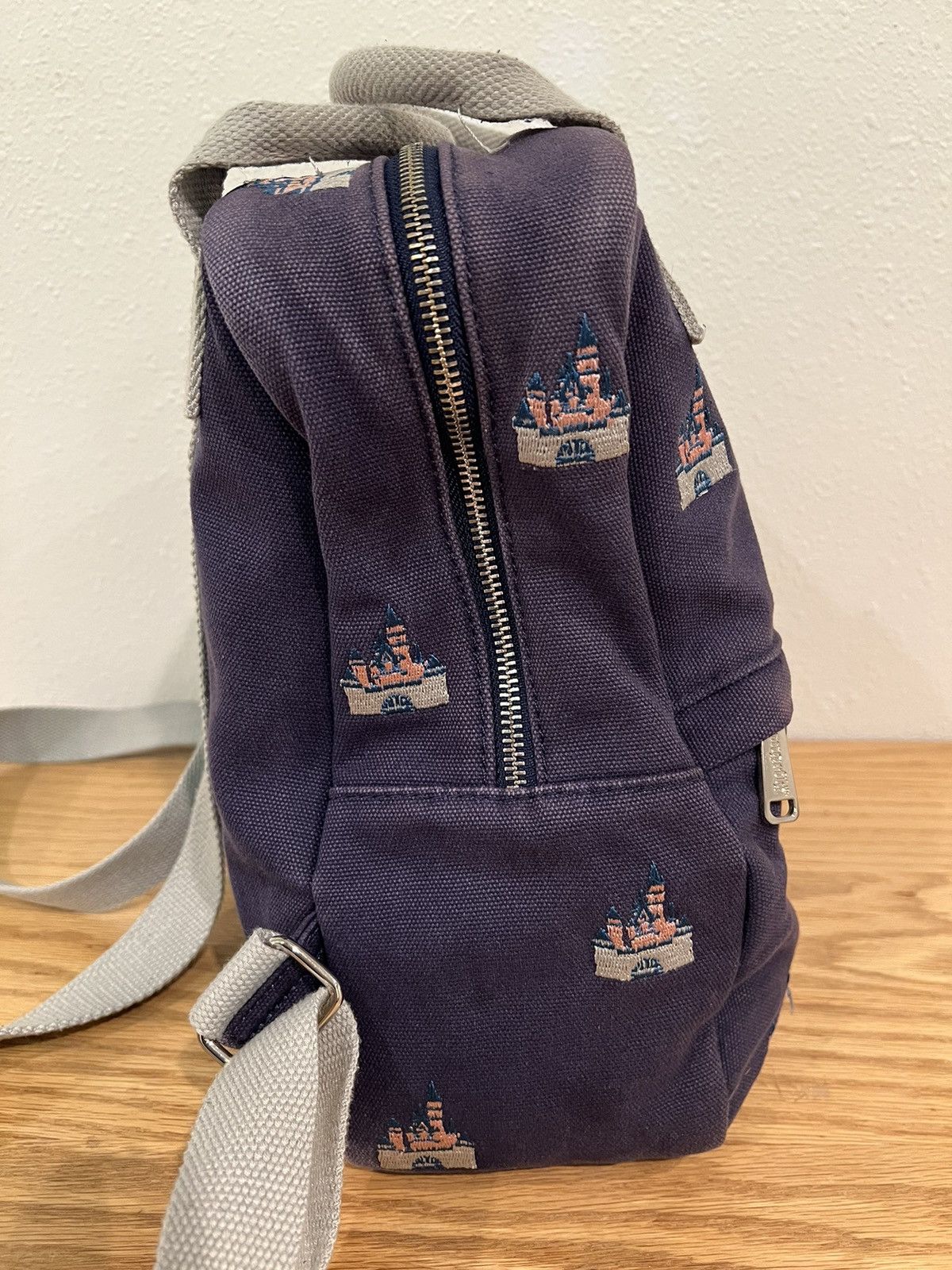 Disney Retired Disney Parks Loungefly Castle Canvas Backpack Size ONE SIZE - 5 Thumbnail