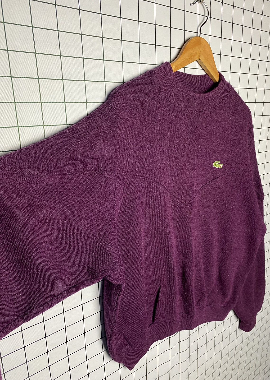 Lacoste Vintage Lacoste wool Small Logo Sweatshirt Size US XL / EU 56 / 4 - 7 Thumbnail