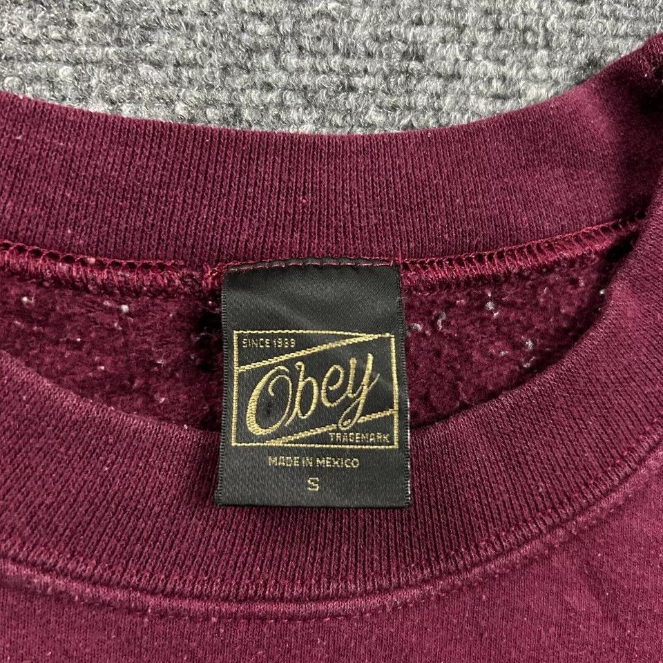 Obey × Vintage Vintage Obey Sweatshirt Adults Small Distressed Mens Size US S / EU 44-46 / 1 - 4 Thumbnail