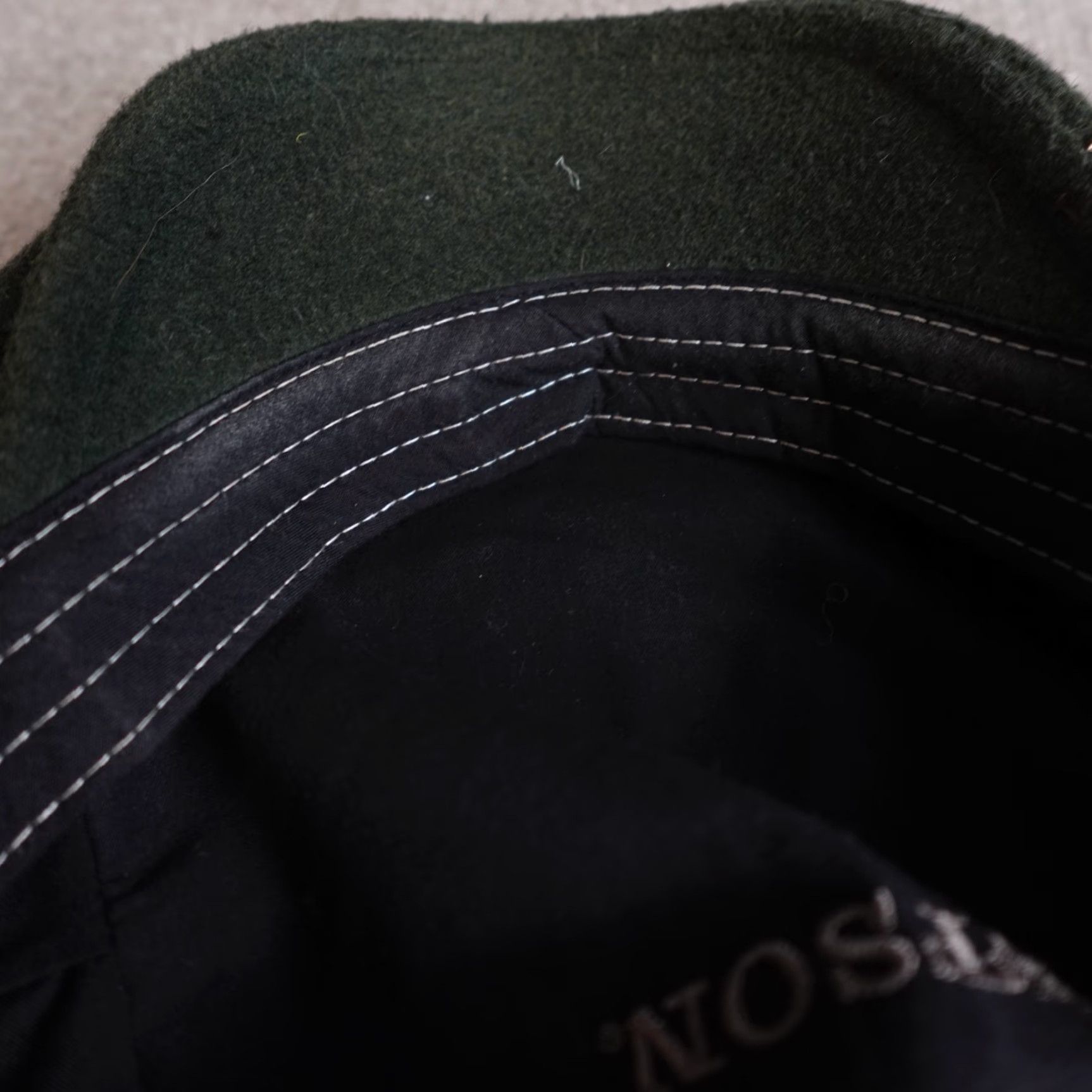 Stetson Stetson Hat Newsboy Cap Medium Green Wool Blend Men M Green Newsboy Cap Classic Lined Size ONE SIZE - 3 Thumbnail