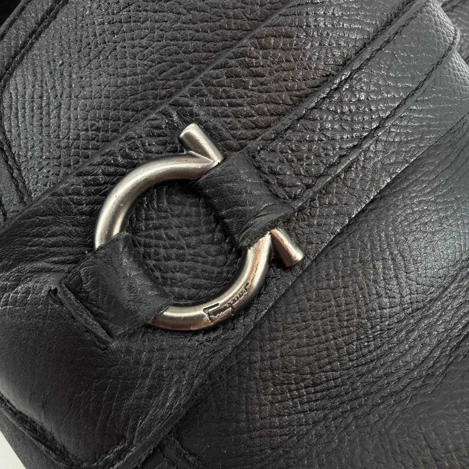 Salvatore Ferragamo Salvatore Ferragamo Men Size 9.5 Black Leather Horsebit Loa Size US 9.5 / EU 42-43 - 3 Thumbnail