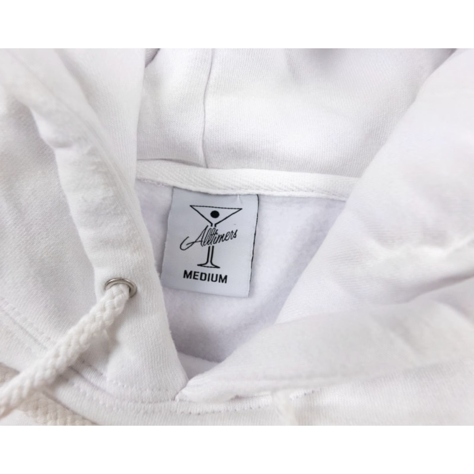 Alltimers Alltimers Adult Hooded Sweatshirt Medium White Hoodie Streetwear Skateboarding Sweater Size US M / EU 48-50 / 2 - 5 Thumbnail