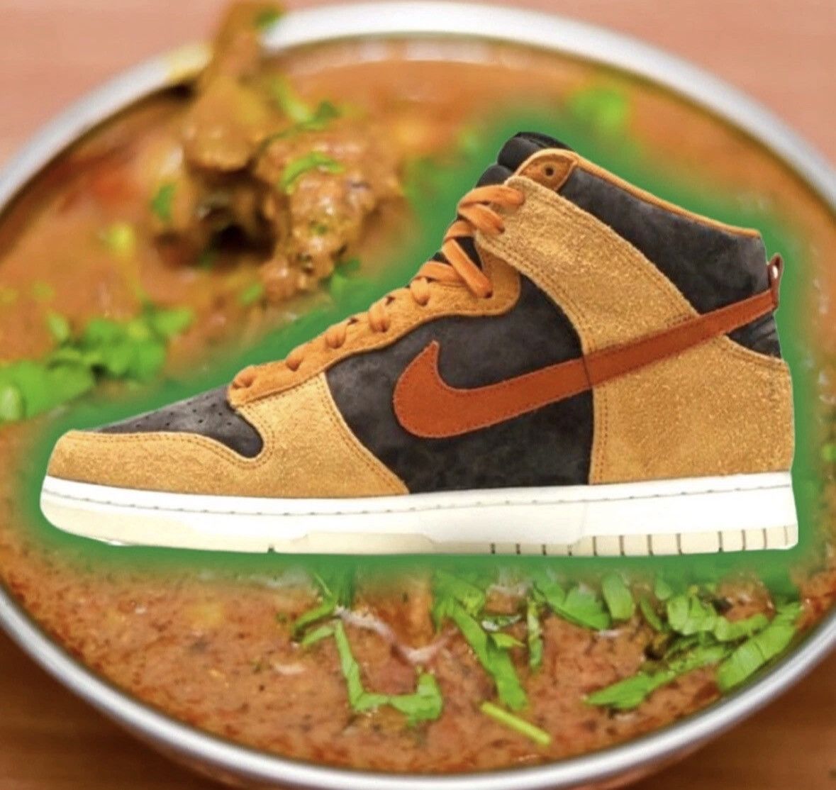 Nike Nike Dunk Hi Retro PRM “Dark Russet” Dark Russet/Dark Curry Size US 10 / EU 43 - 2 Thumbnail