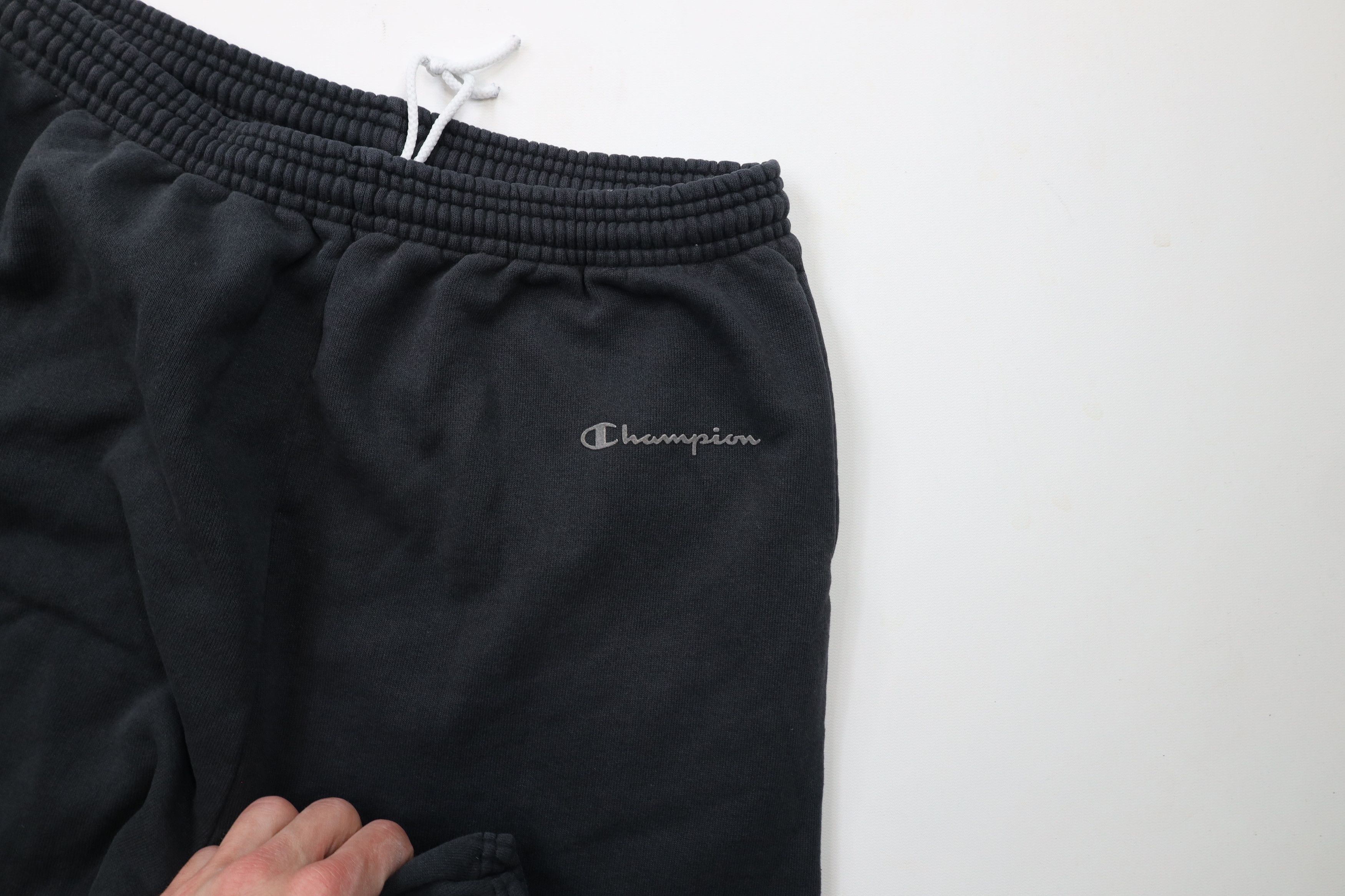 Champion × Vintage Vintage 90s Champion Out Sweatpants Joggers Pants Black Size US 36 / EU 52 - 6 Thumbnail