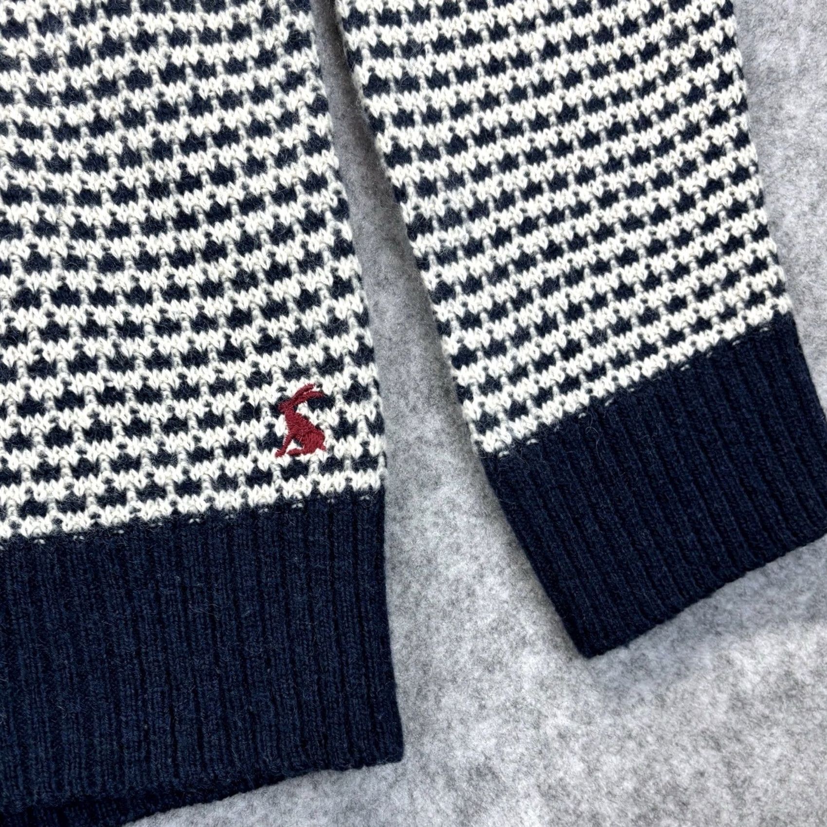 Vintage VINTAGE Joules Heacham Lambswool Jumper Navy Mix Wool Acrylic Round Neck Mens L Size US L / EU 52-54 / 3 - 3 Thumbnail