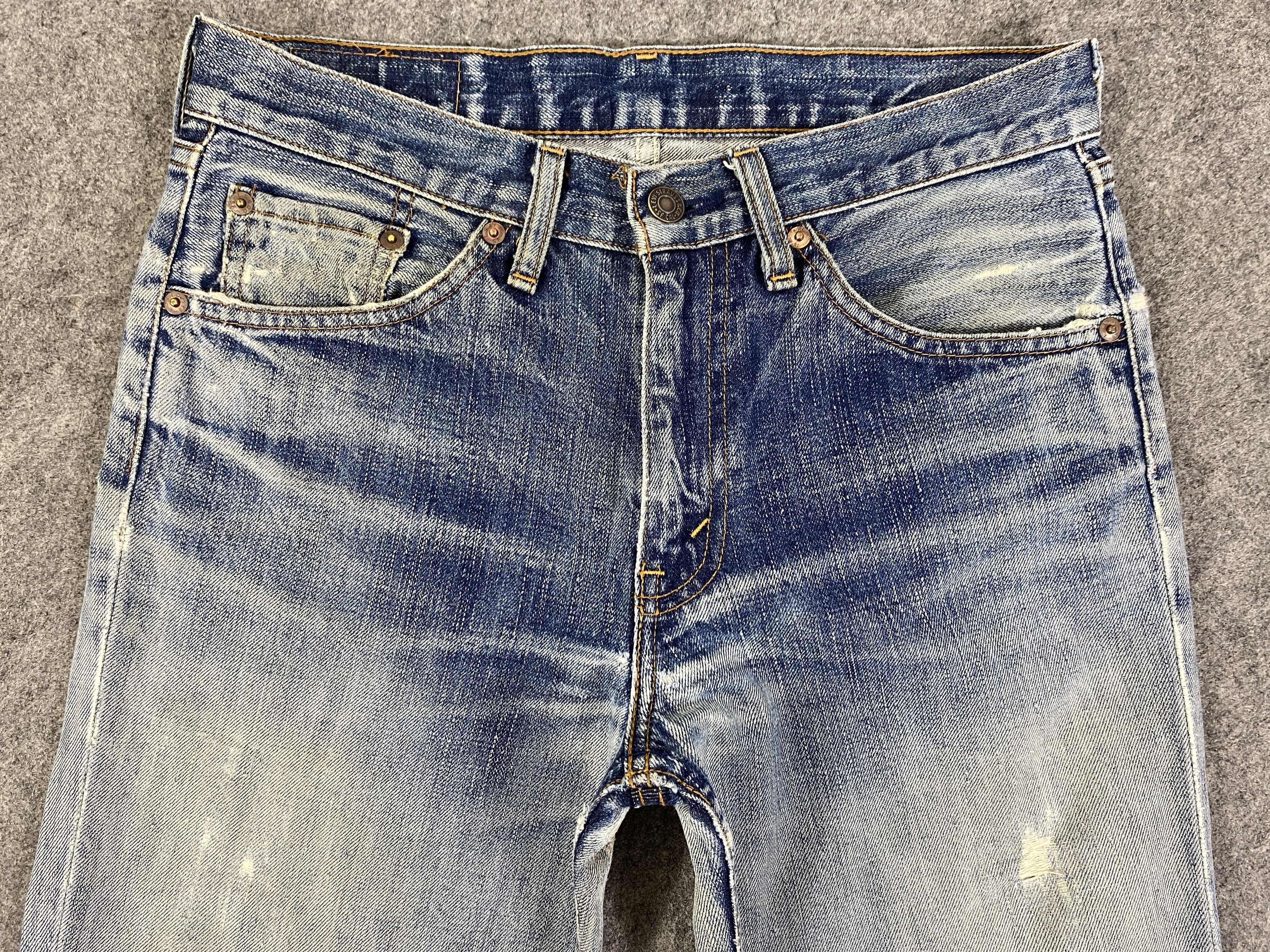 Levi's Faded Blue Vintage Levis 517 Flare Jeans 30x30 - JN3217 Size US 30 / EU 46 - 3 Thumbnail