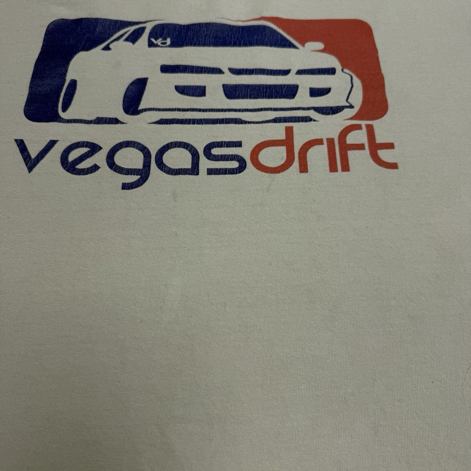 Other Vegas Drift Logo Graphic T Shirt Mens XL Light Greige Racing Size US XL / EU 56 / 4 - 6 Thumbnail