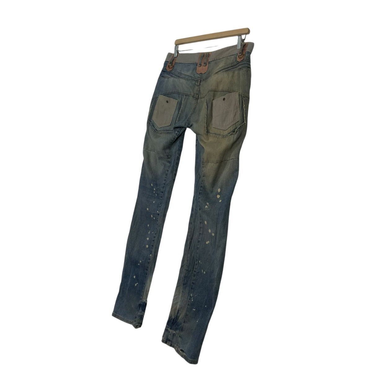 PPFM 🔥VINTAGE SKINNY DENIM JEANS PPFM BONDAGE PUNK DESIGN Size US 32 / EU 48 - 14 Thumbnail