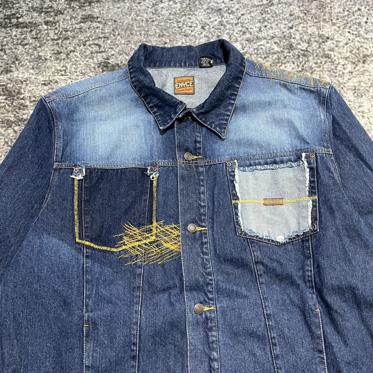Enyce Vintage Y2K Enyce Hip-Hop Grunge Skater Denim Jacket XXL Size US XXL / EU 58 / 5 - 5 Thumbnail