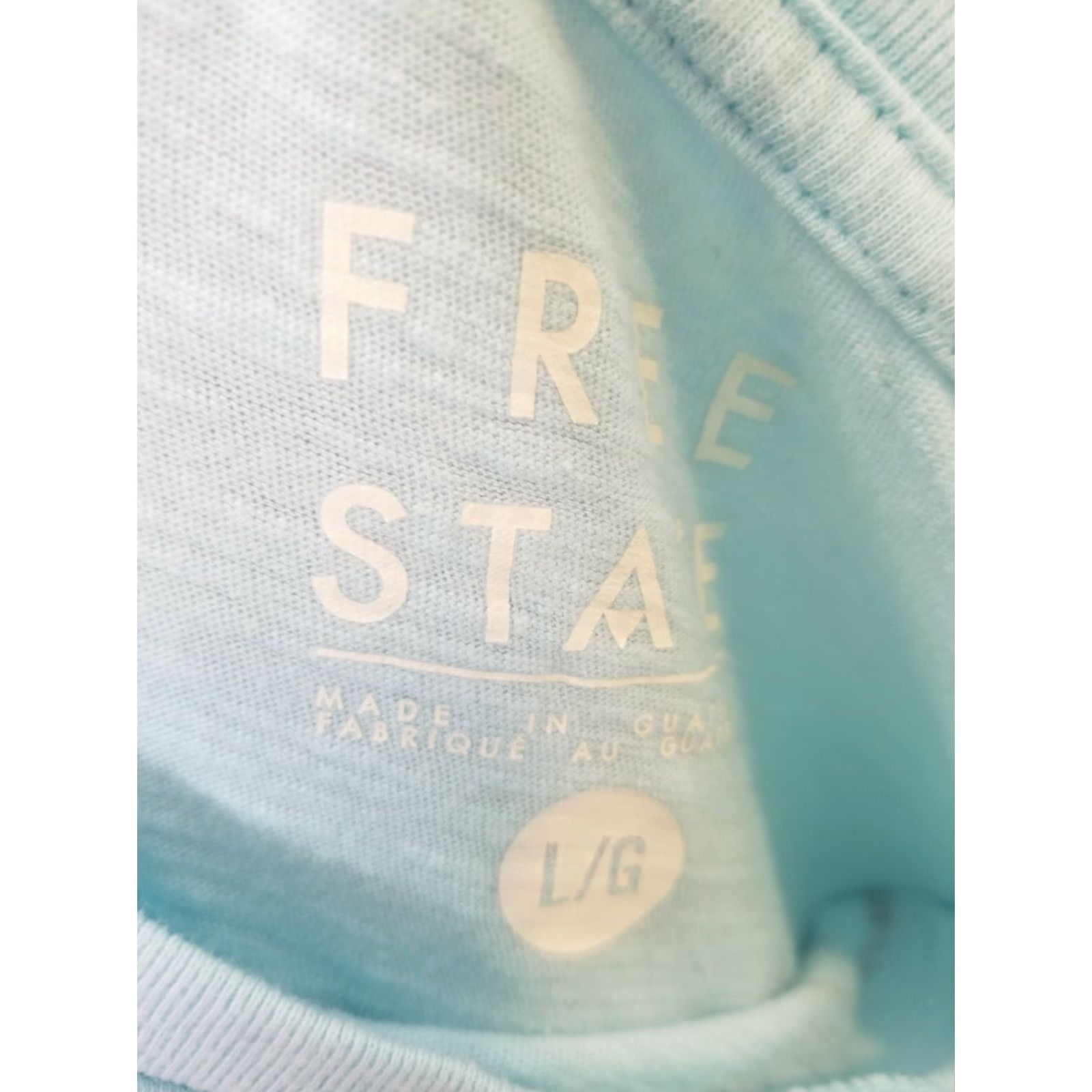 Vintage VINTAGE Free State Mens L T-shirt "In Skate We Trust" Statue of Liberty Skateboarding Shirt Mens L Blue Size US L / EU 52-54 / 3 - 2 Thumbnail