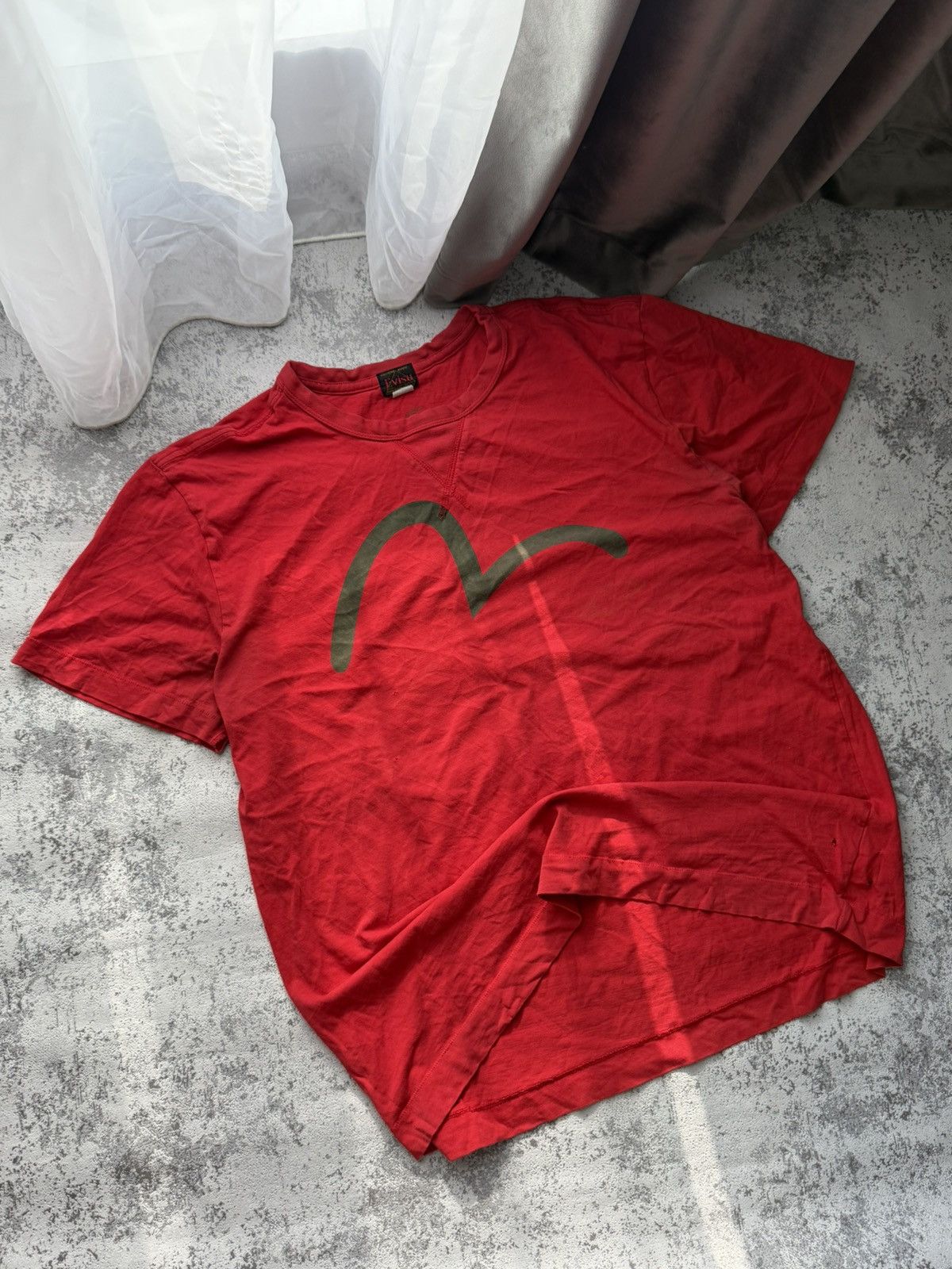 Evisu × Japanese Brand Evisu Vintage Logo Red T-Shirt Size US XXL / EU 58 / 5 - 1 Thumbnail