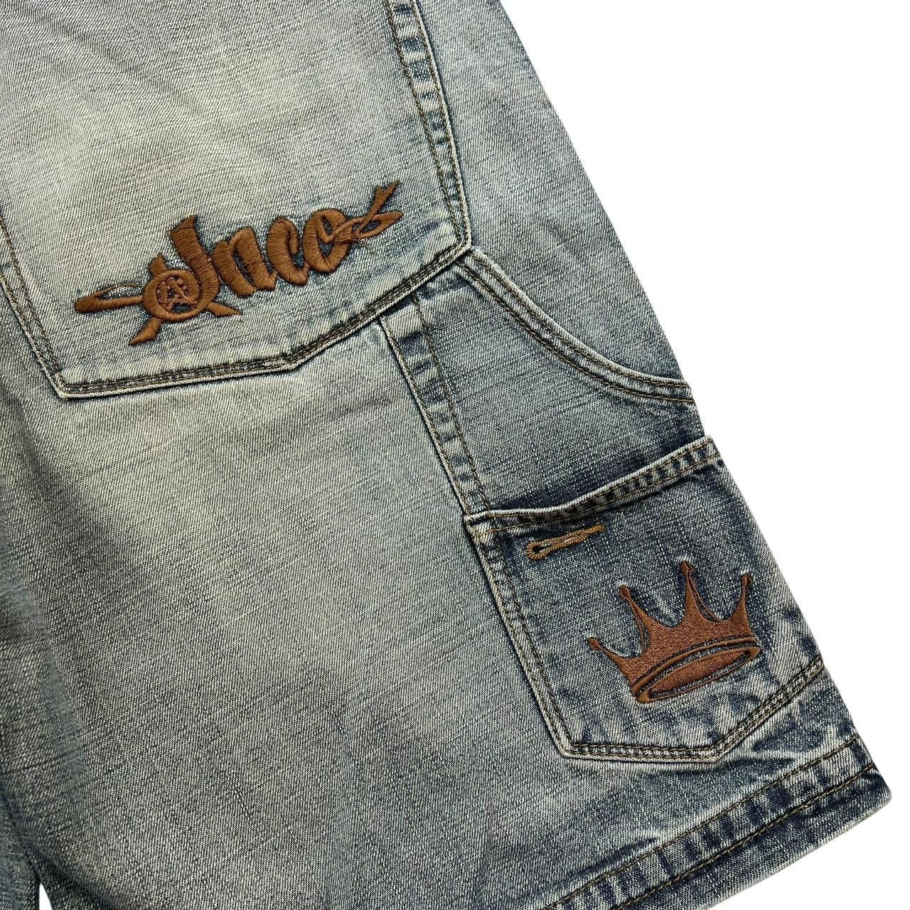 JNCO Vintage Jnco Crown Baggy Denim Shorts / Jorts - Waist: 30” Size US 30 / EU 46 - 3 Thumbnail