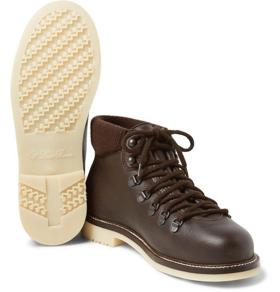 Loro Piana o1loc1c0126 Laax Full-Grain Leather Boots in Brown Size US 8 / EU 41 - 4 Thumbnail