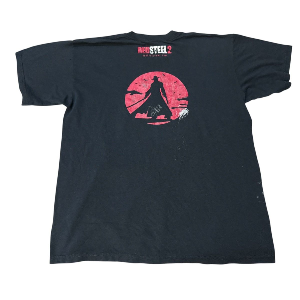 Vintage Distressed Vintage 00s Red Steel 2 Wii T-Shirt Size US L / EU 52-54 / 3 - 1 Thumbnail