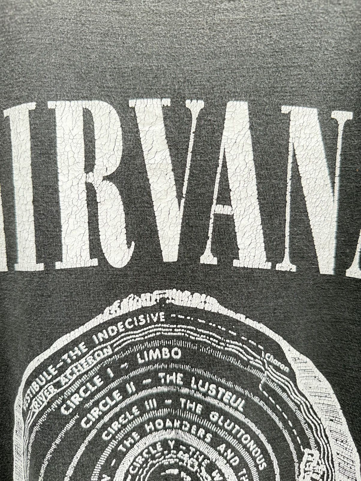 Band Tees Thrashed Vintage Nirvana Vestibule Sun Faded Grunge Tee Size US L / EU 52-54 / 3 - 4 Thumbnail