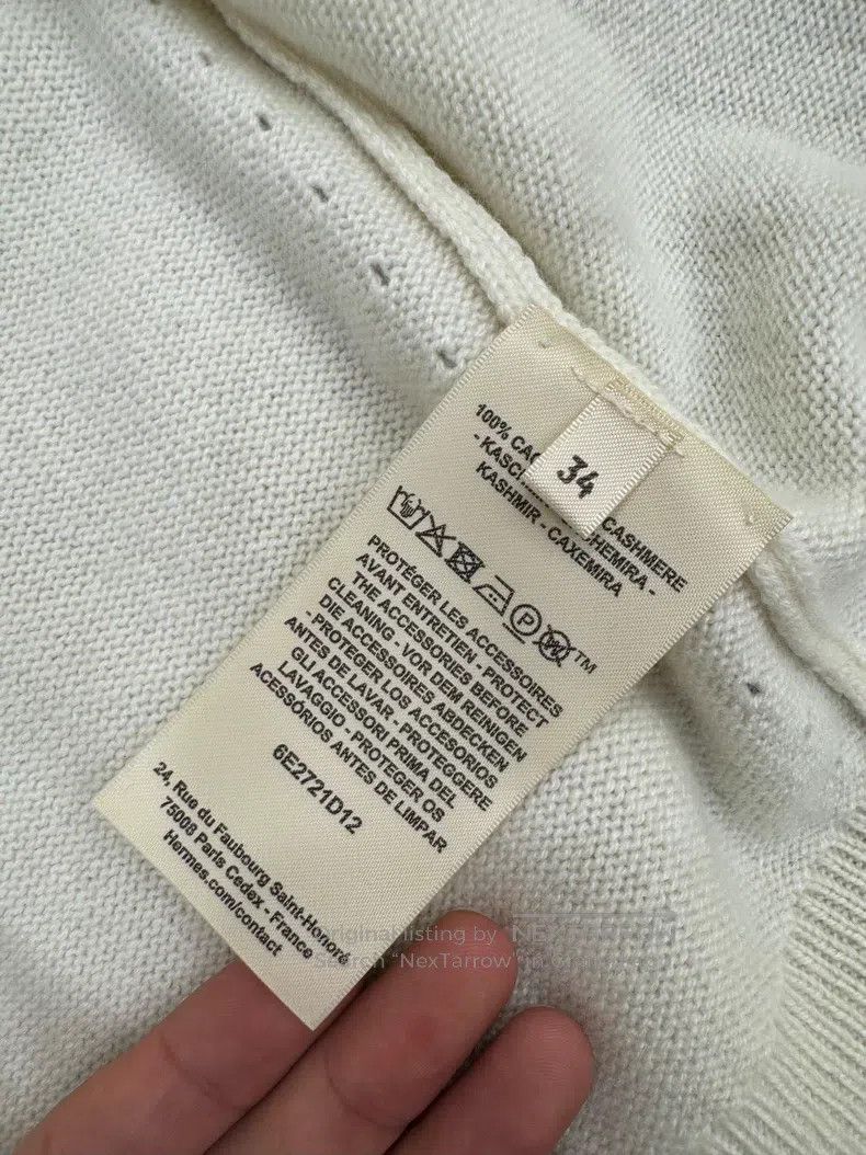 Hermes Hermes Spring/Summer 2026, Cream White Logo Silver Buckle Size XXS / US 00 / IT 34 - 5 Thumbnail