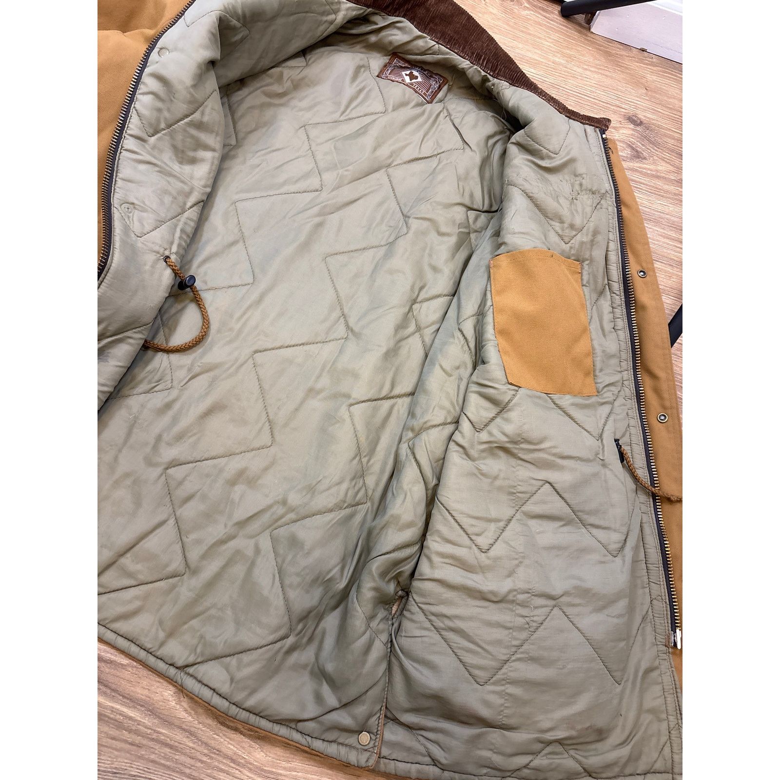 Walls Vintage 90s Walls Western Wear Duck Canvas Jacket 2XLT quilt Size US XXL / EU 58 / 5 - 4 Thumbnail
