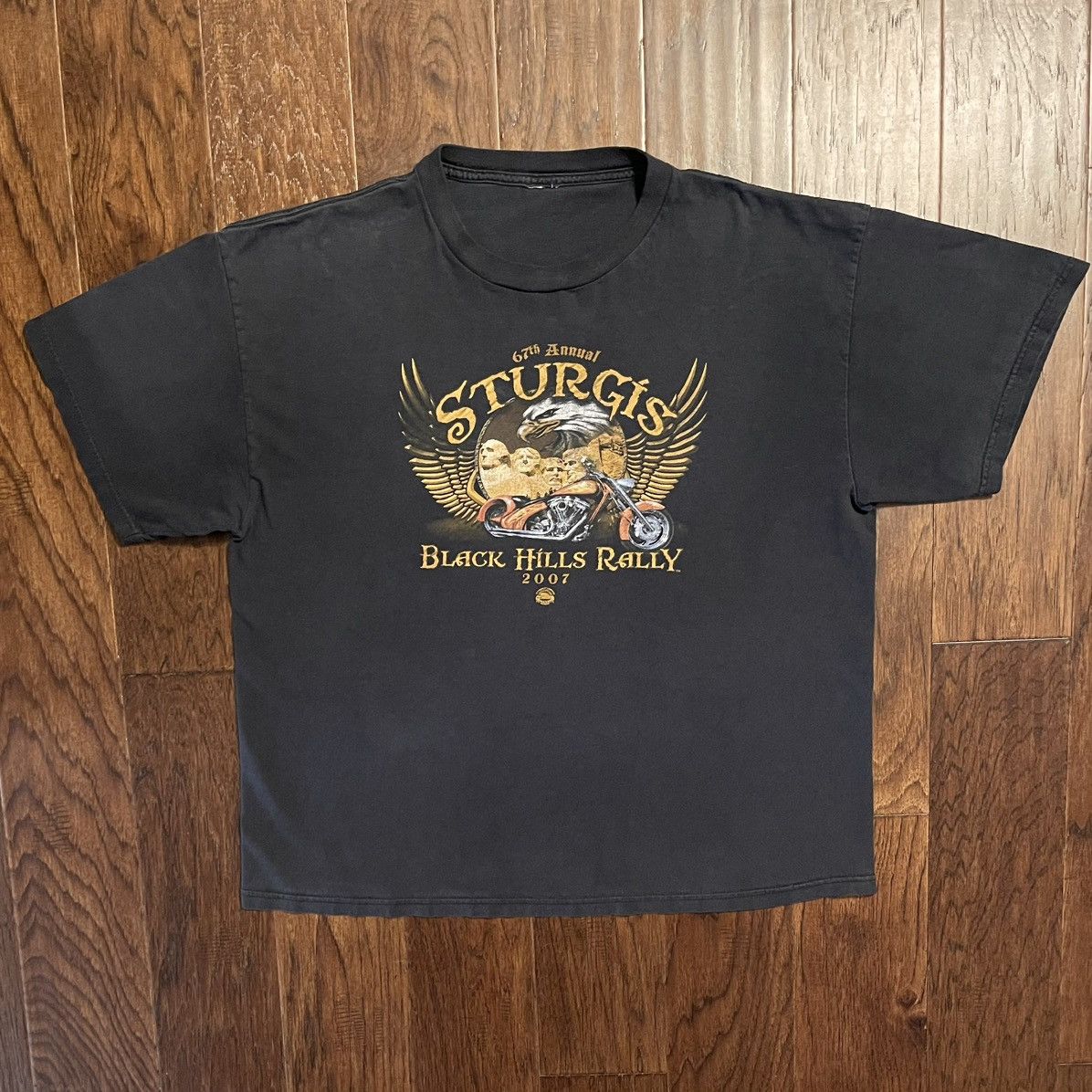 Harley Davidson Y2K Sturgis Black Hills Rally Biker Tee Size US L / EU 52-54 / 3 - 1 Thumbnail
