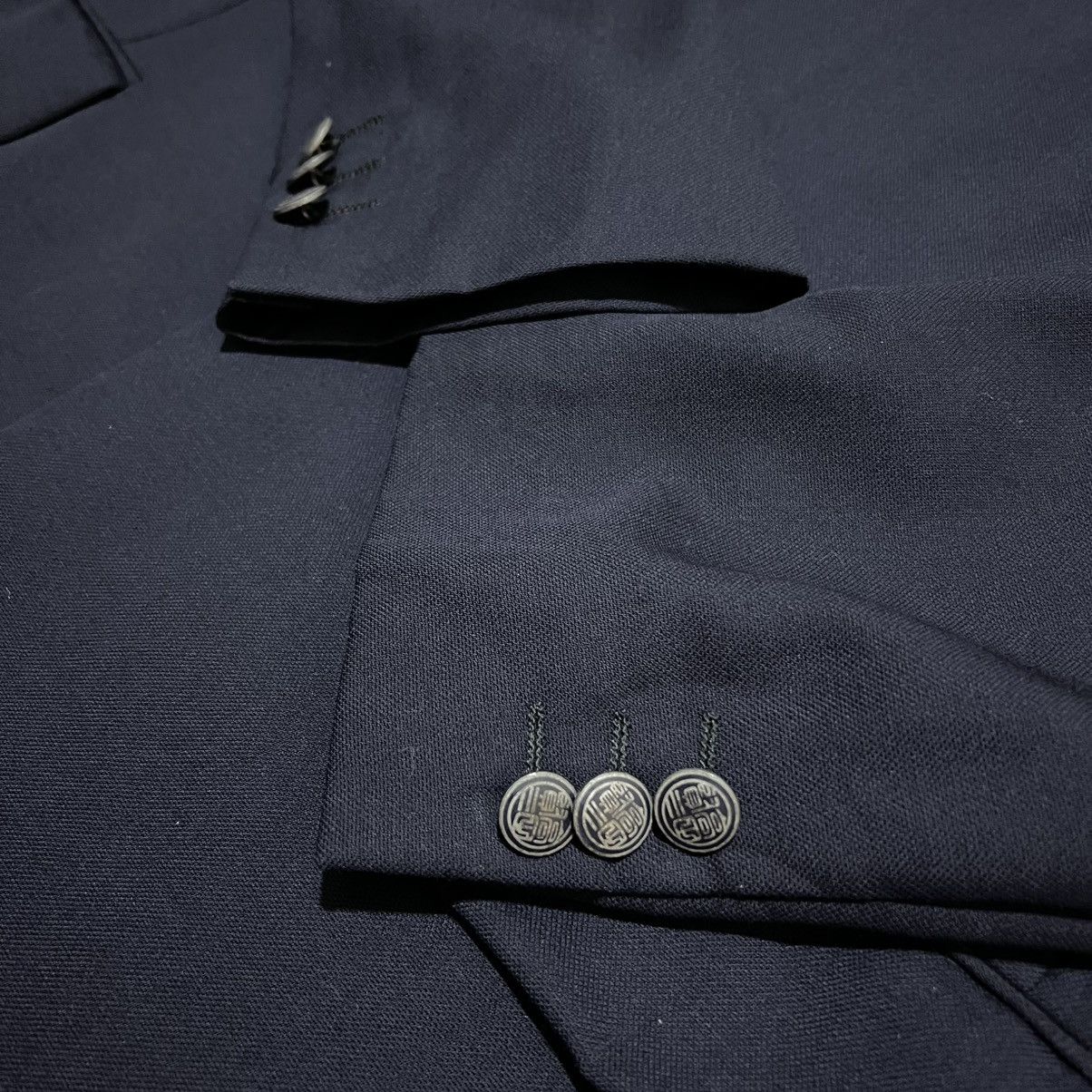 Kenzo Kenzo Homme Navy Wool Blazer Size 48L - 4 Thumbnail