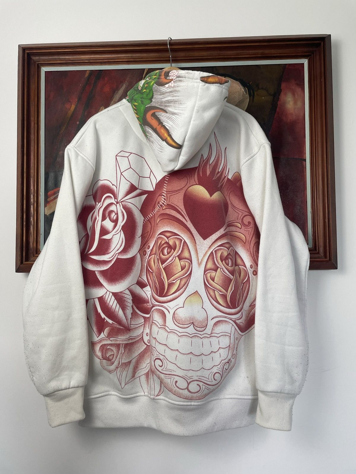 Vintage Drip Zip Hoodie Like Really Point Ed Hardy Audigier Dragon Size US XL / EU 56 / 4 - 3 Thumbnail