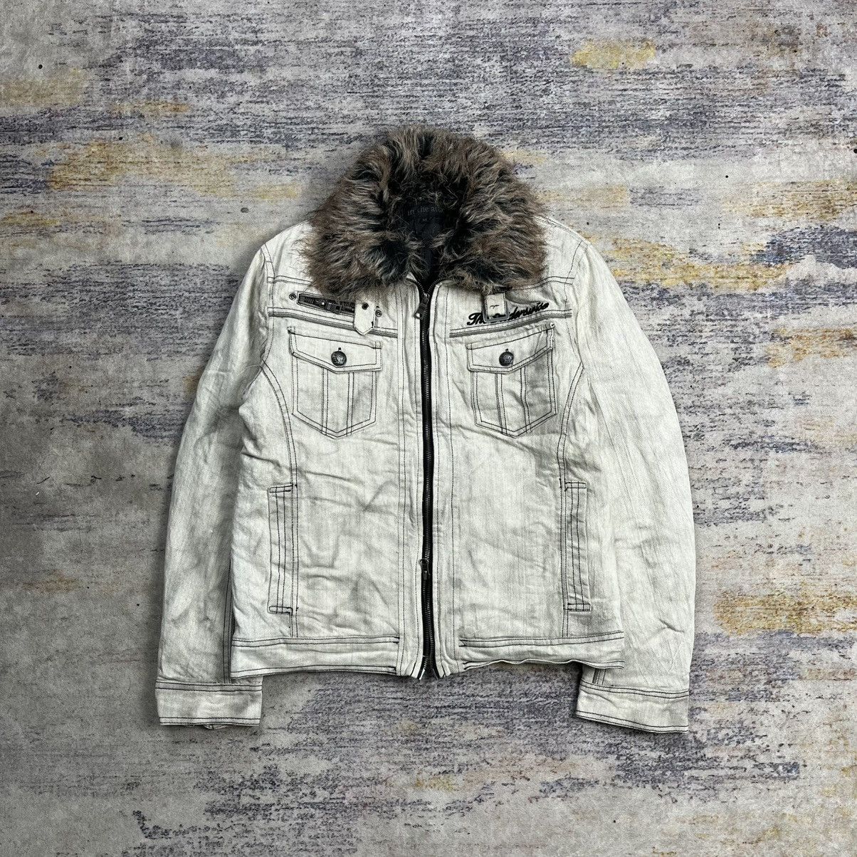 In The Attic In the attic fur collar denim rider jacket lgb vkei style Size US M / EU 48-50 / 2 - 1 Thumbnail