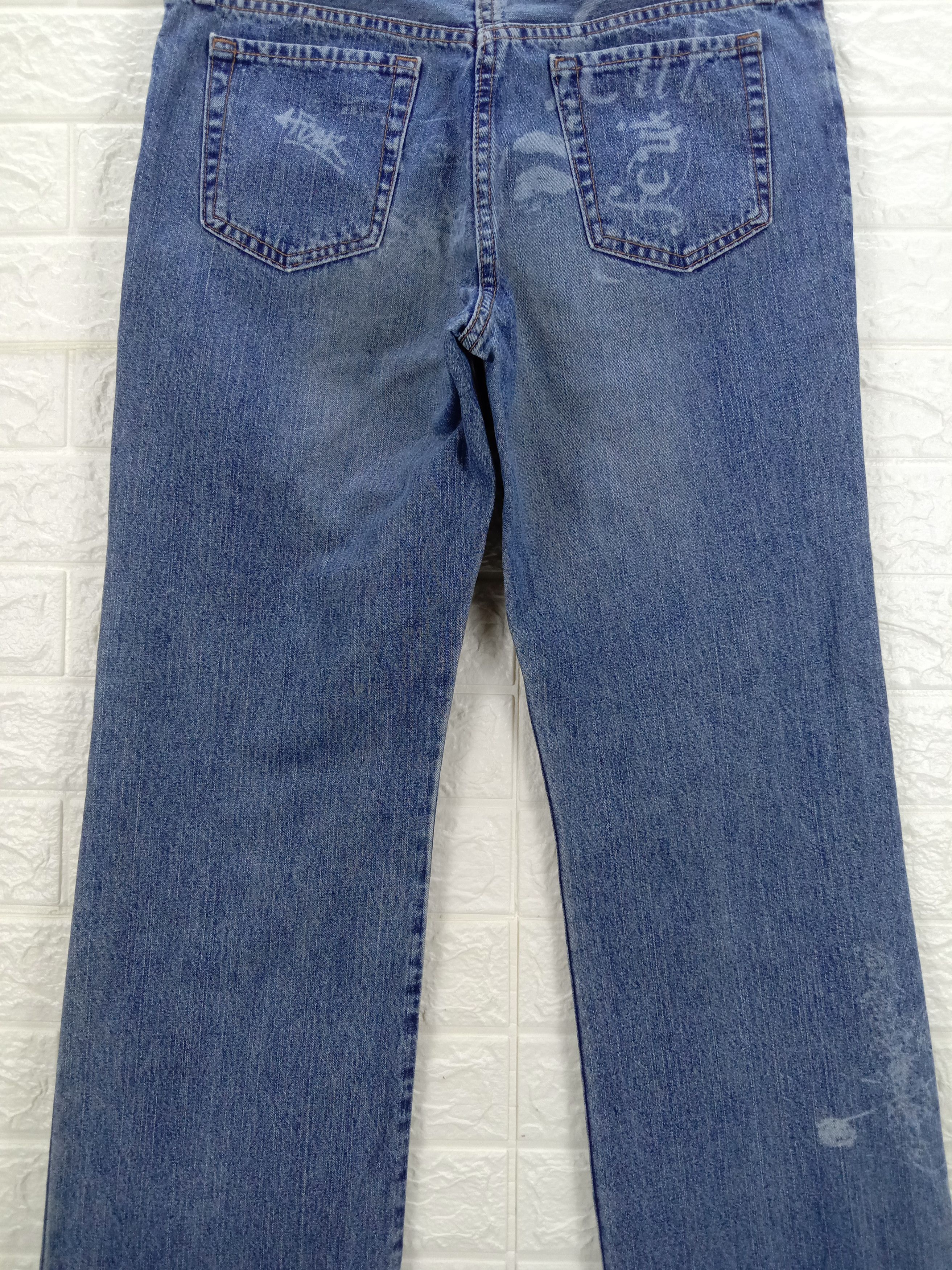 FCUK Vintage Fcuk Artwork Flare Jeans Bell Bottom Denim Size 31" - 7 Thumbnail