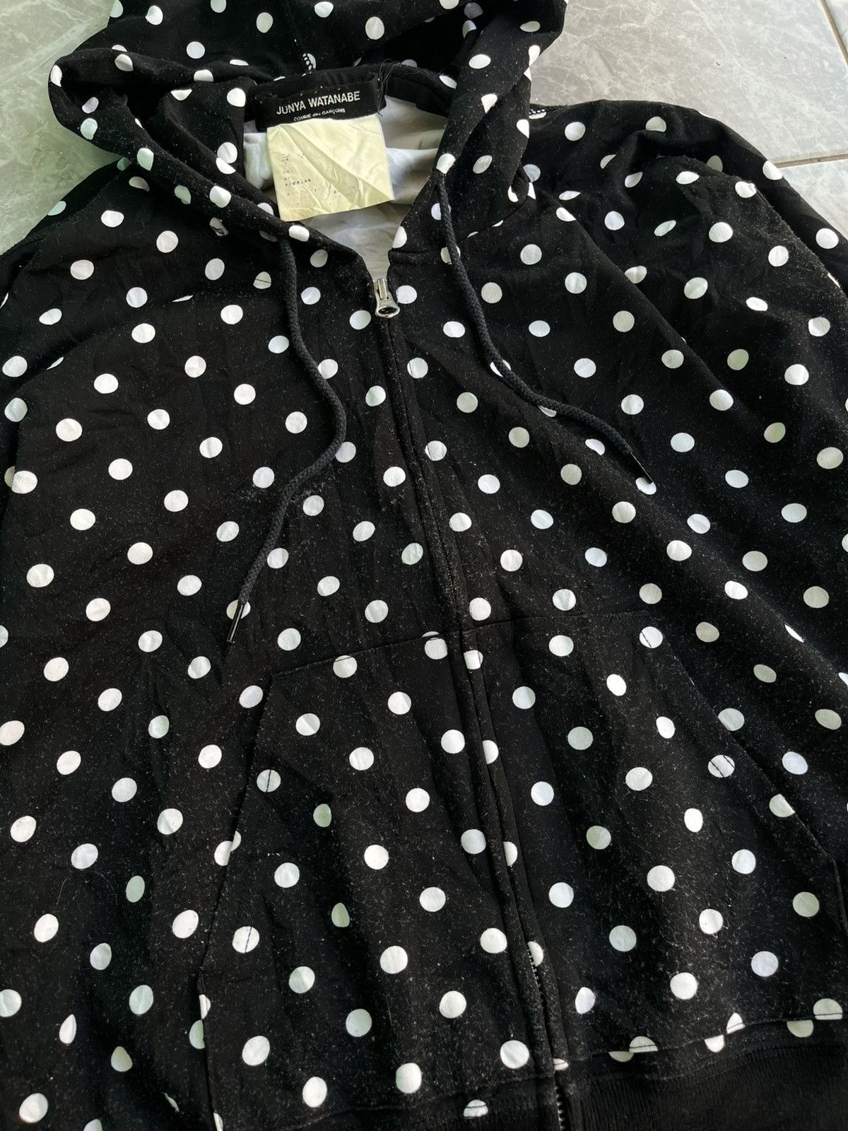 Junya Watanabe JUNYA WATANABE COMME des GARCONS Polka Dot Zip Hoodie Size US M / EU 48-50 / 2 - 8 Thumbnail
