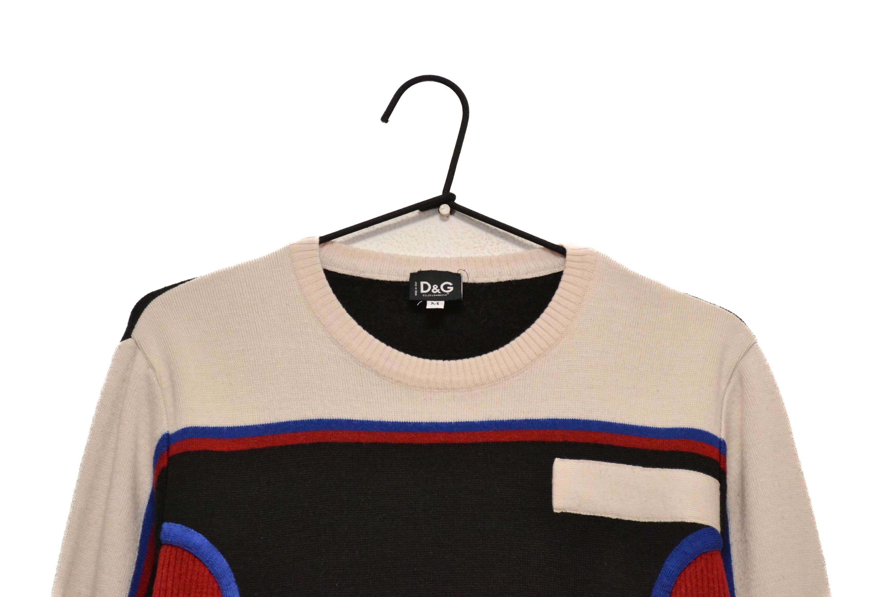 Dolce & Gabbana Vintage Dolce&Gabbana D&G Y2K Wool Sweater Size M / US 6-8 / IT 42-44 - 2 Thumbnail