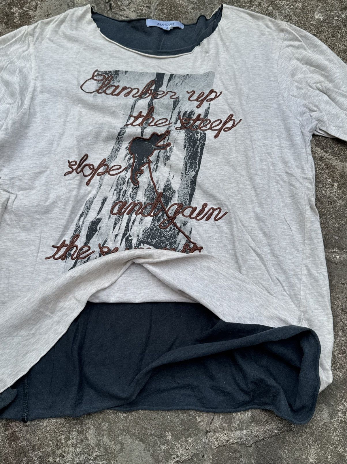 ABAHOUSE Abahouse Double Layers Tees Size US M / EU 48-50 / 2 - 2 Thumbnail