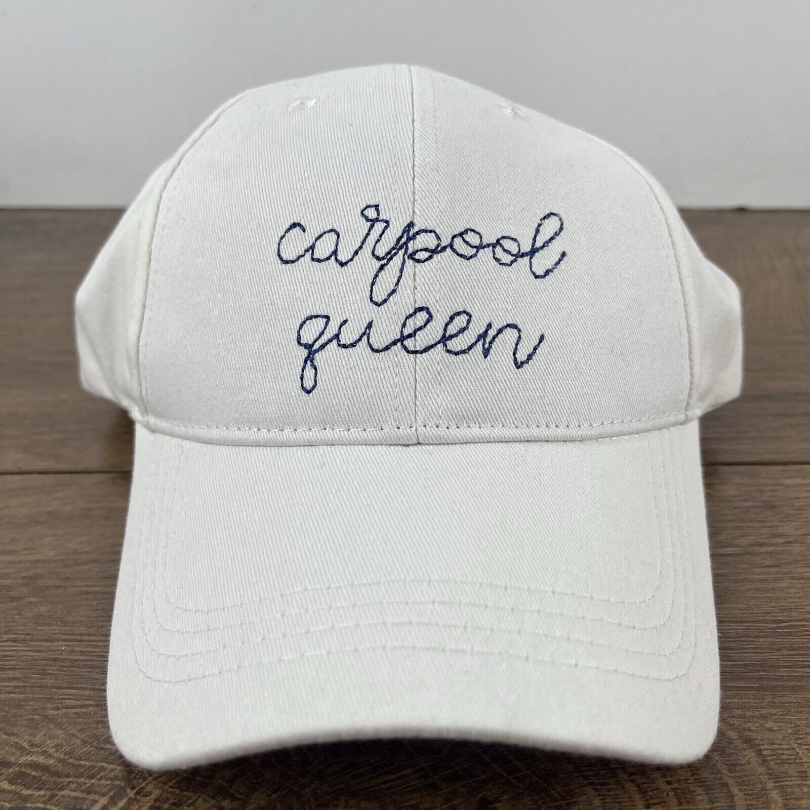 Other Carpool Queen Hat Carppol Hat White Adjustable Hat White Adu Size ONE SIZE - 5 Thumbnail