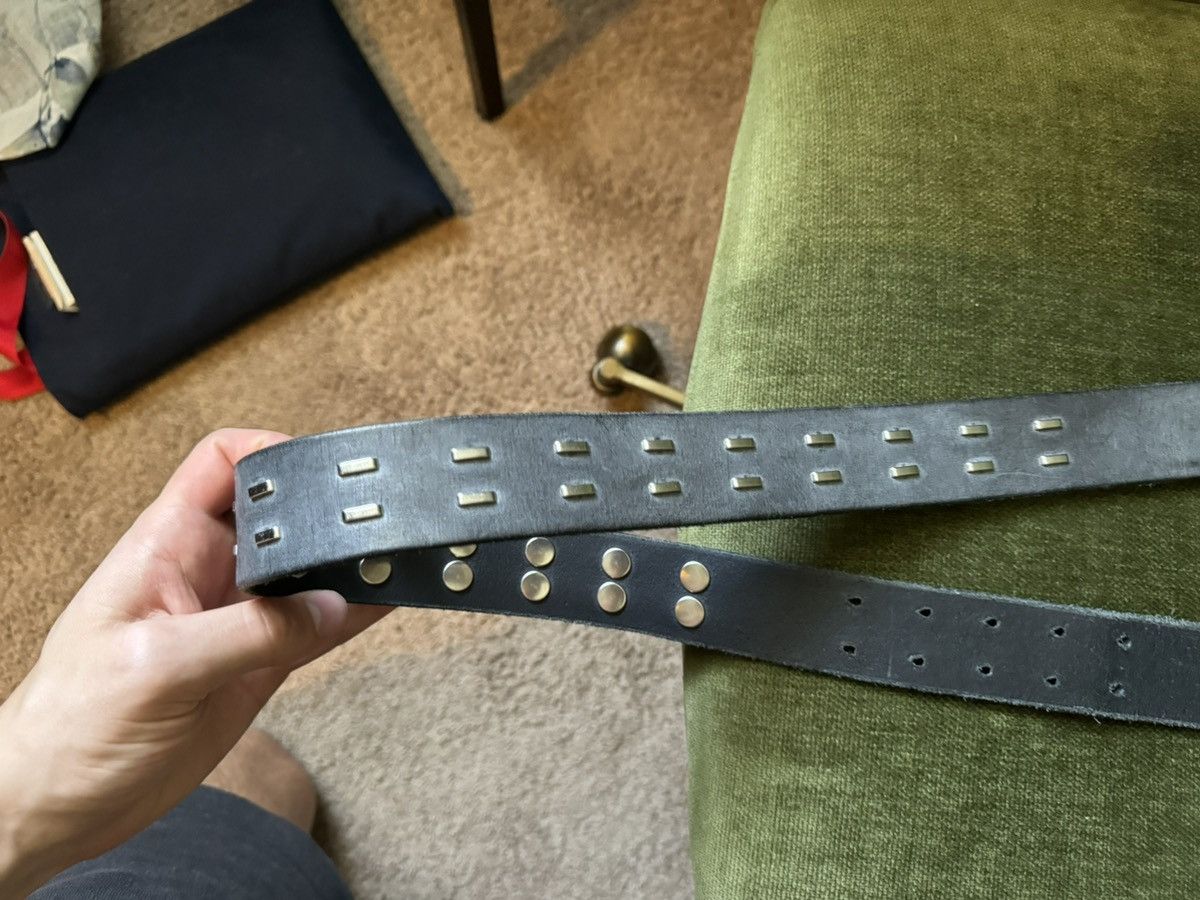 our legacy Studded Double Tongue Belt