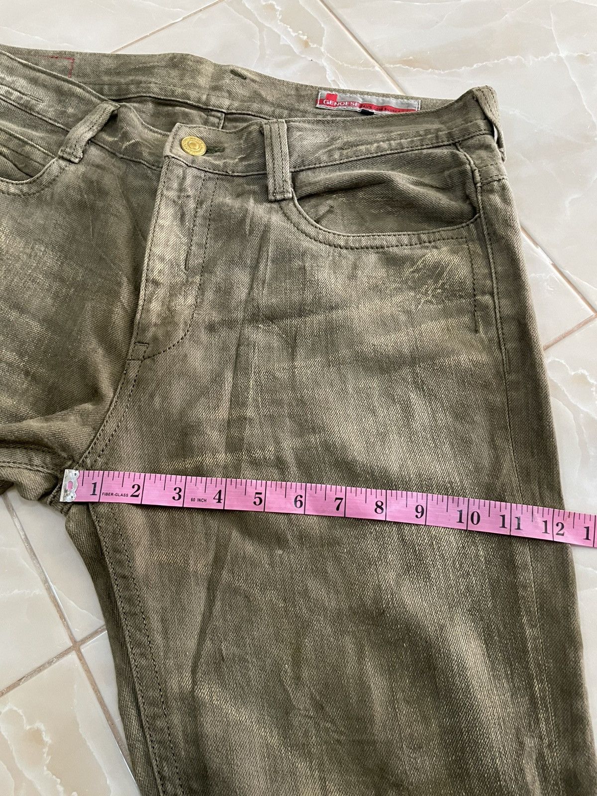 Japanese Brand RARE Genoese Tante Cose Boune A Tutti Faded Jeans Size US 34 / EU 50 - 5 Thumbnail