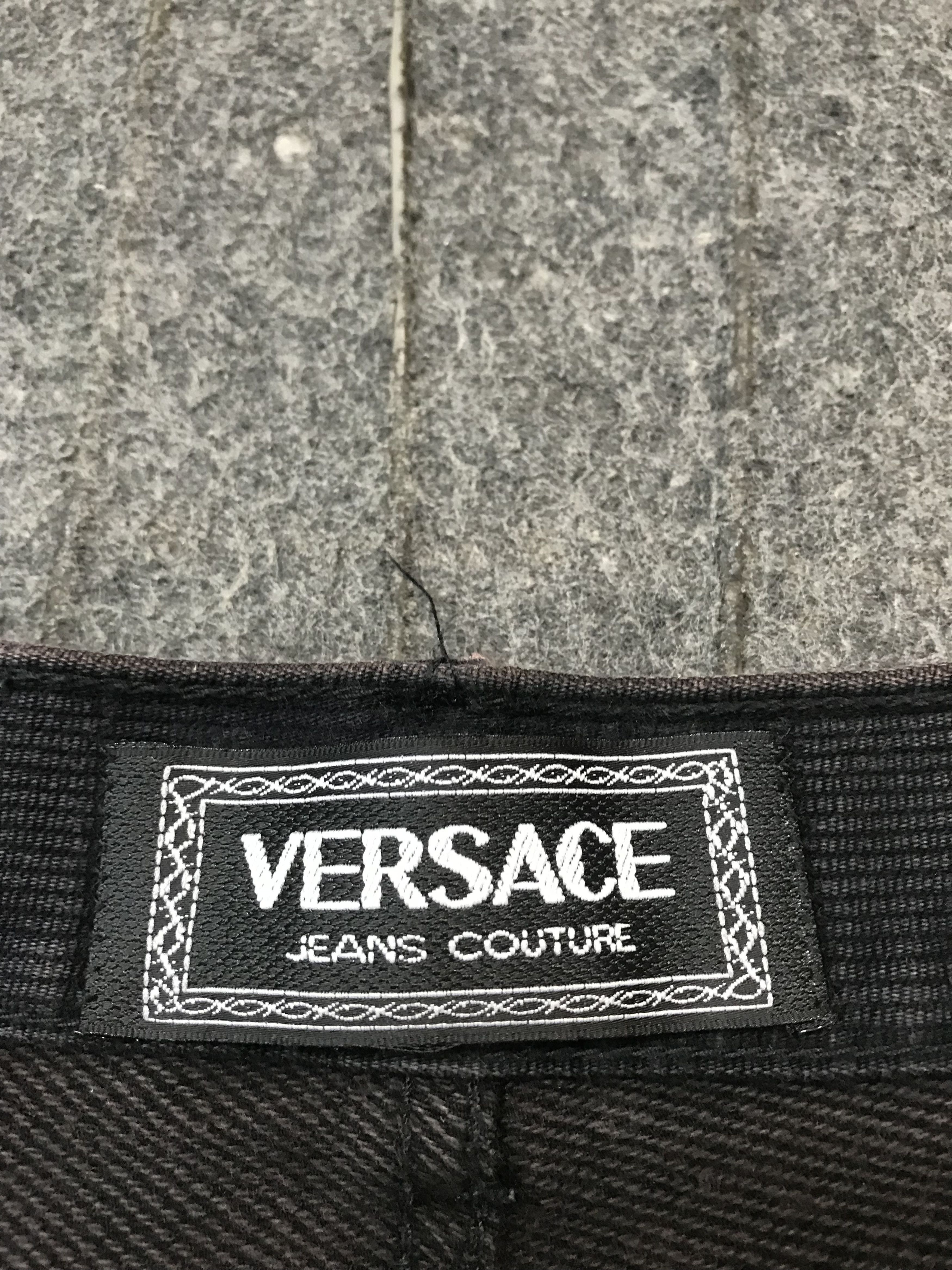 Versace Jeans Couture Versace Jeans Couture Signature Corduroy Black Straight Cut Size US 30 / EU 46 - 11 Thumbnail