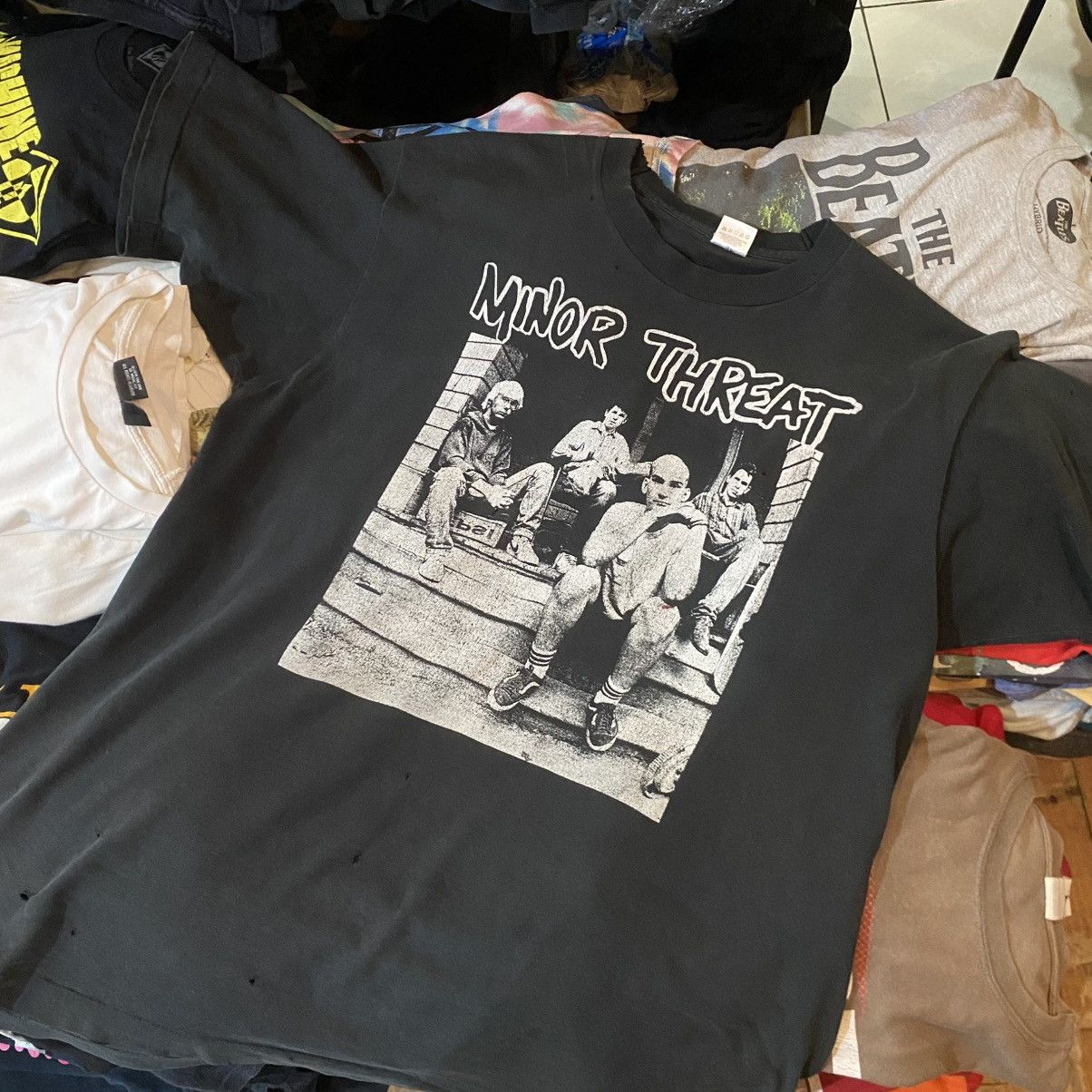 90sヴィンテージ マイナースレット MINORTHREAT バンドTシャツXL