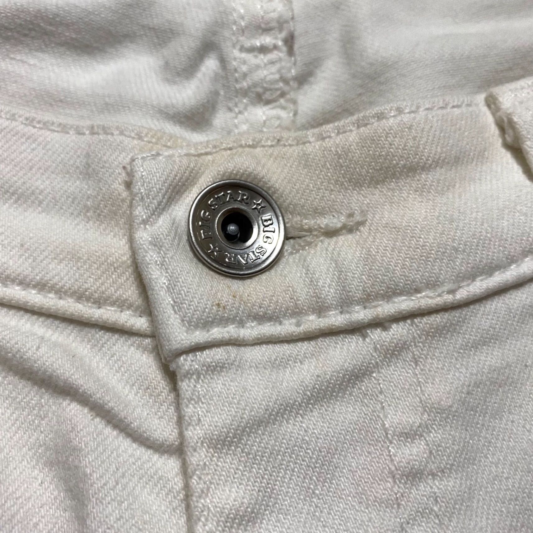 Denime BIG STAR Jeans Women Skinny Mid Rise Light Wash White 28 Inseam 26 Inseam Stretch Cotton Denim Baggy? (Wait) Size 28" / US 6 / IT 42 - 6 Thumbnail