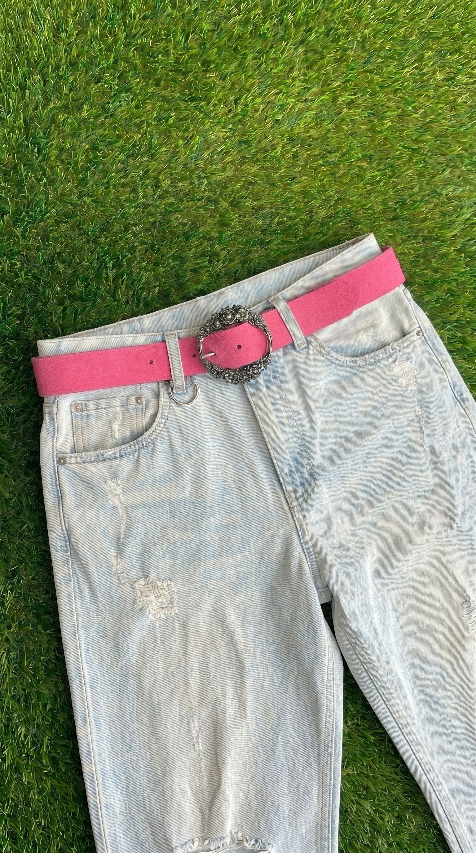 Other Hot Pink Western Buckle Y2K Belt Size ONE SIZE - 1 Thumbnail