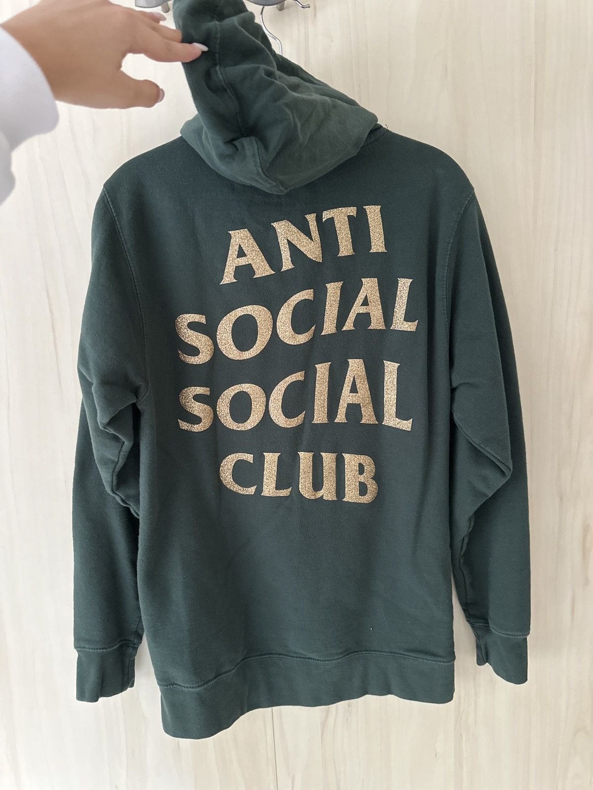Anti social social club glitter hoodie hotsell