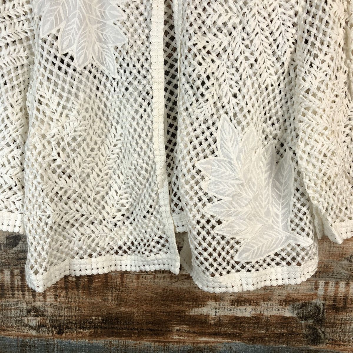 Hiroko Koshino Homme Hiroko Bis Hiroko Koshino crochet meshnet Knitwear #A2503 Size S / US 4 / IT 40 - 6 Thumbnail