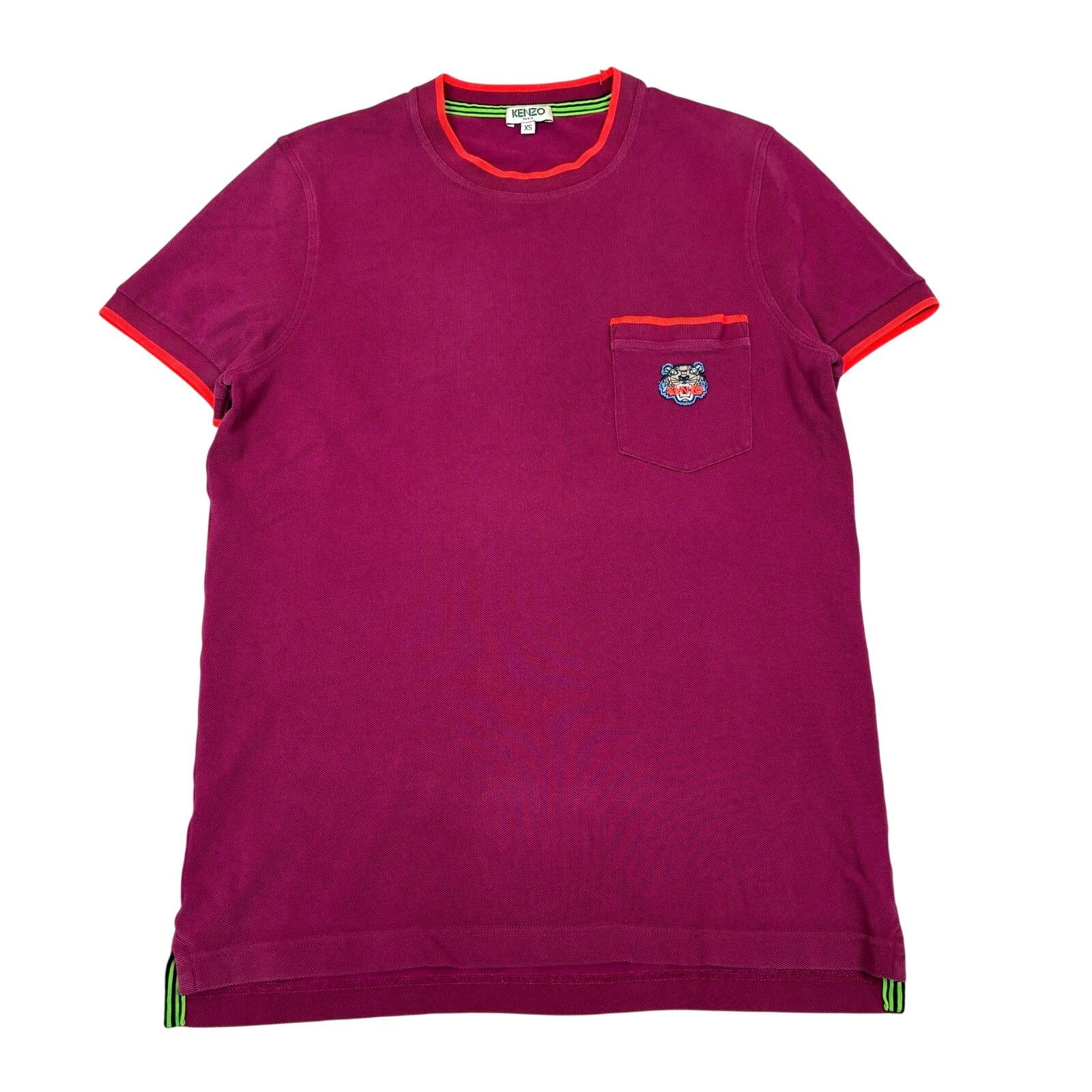 Kenzo Kenzo Tiger Crest Patch Pique Pocket Tee Shirt Men's XS Size US XS / EU 42 / 0 - 1 Thumbnail