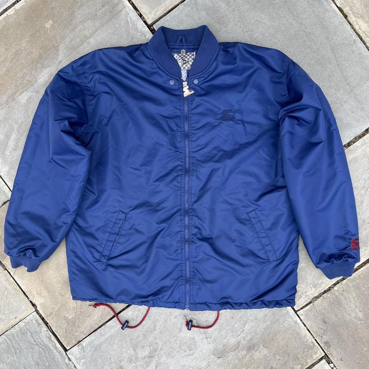 Starter Vintage 90s Starter Dark Blue Lined Bomber Size US L / EU 52-54 / 3 - 1 Thumbnail