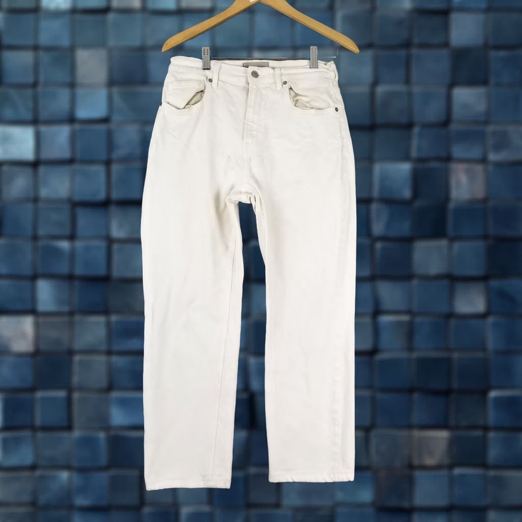 Everlane Everlane The Curvy Cheeky Jean Crop White Jeans Size 23 Womens Size 40" / US 18 - 1 Thumbnail