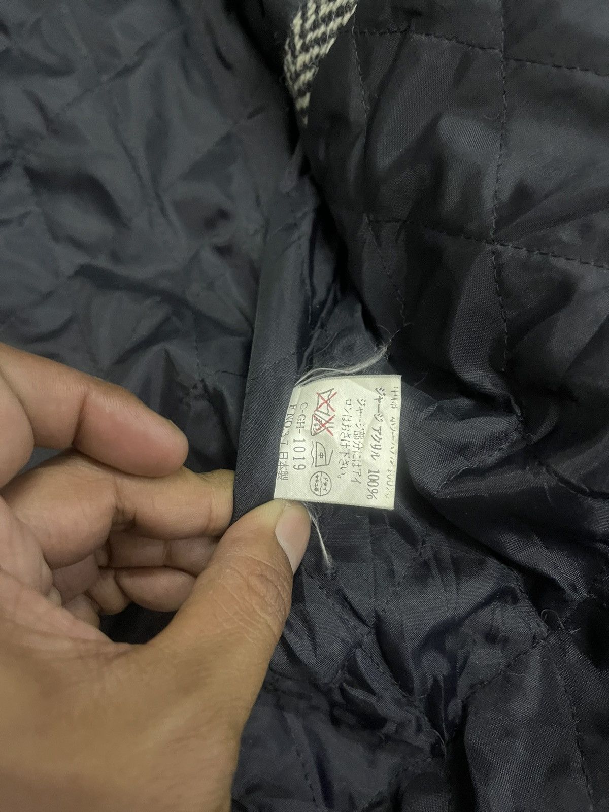 Japanese Brand Vintage Mister Sanwa Herringbone wool dannie bomber jacket Size US M / EU 48-50 / 2 - 9 Thumbnail