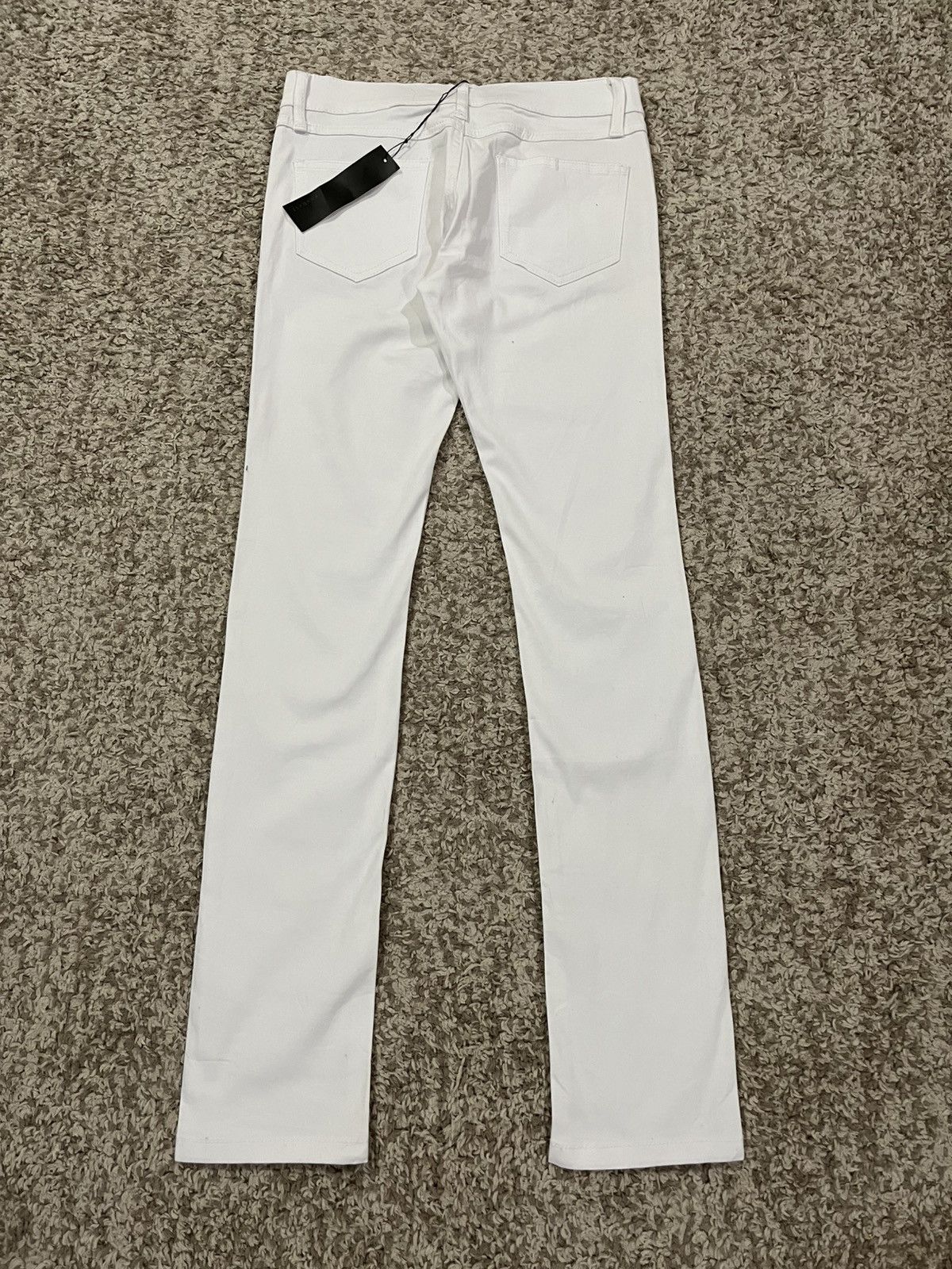 If Six Was Nine 🔥Roshell Skinny Punk Gorpcore White Denim Size US 29 - 5 Thumbnail