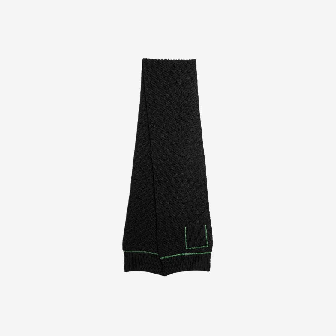 Bottega Veneta o1n1vont0125 Size: OS / Wool Cashmere Overlock Scarf Black Size ONE SIZE - 1 Preview