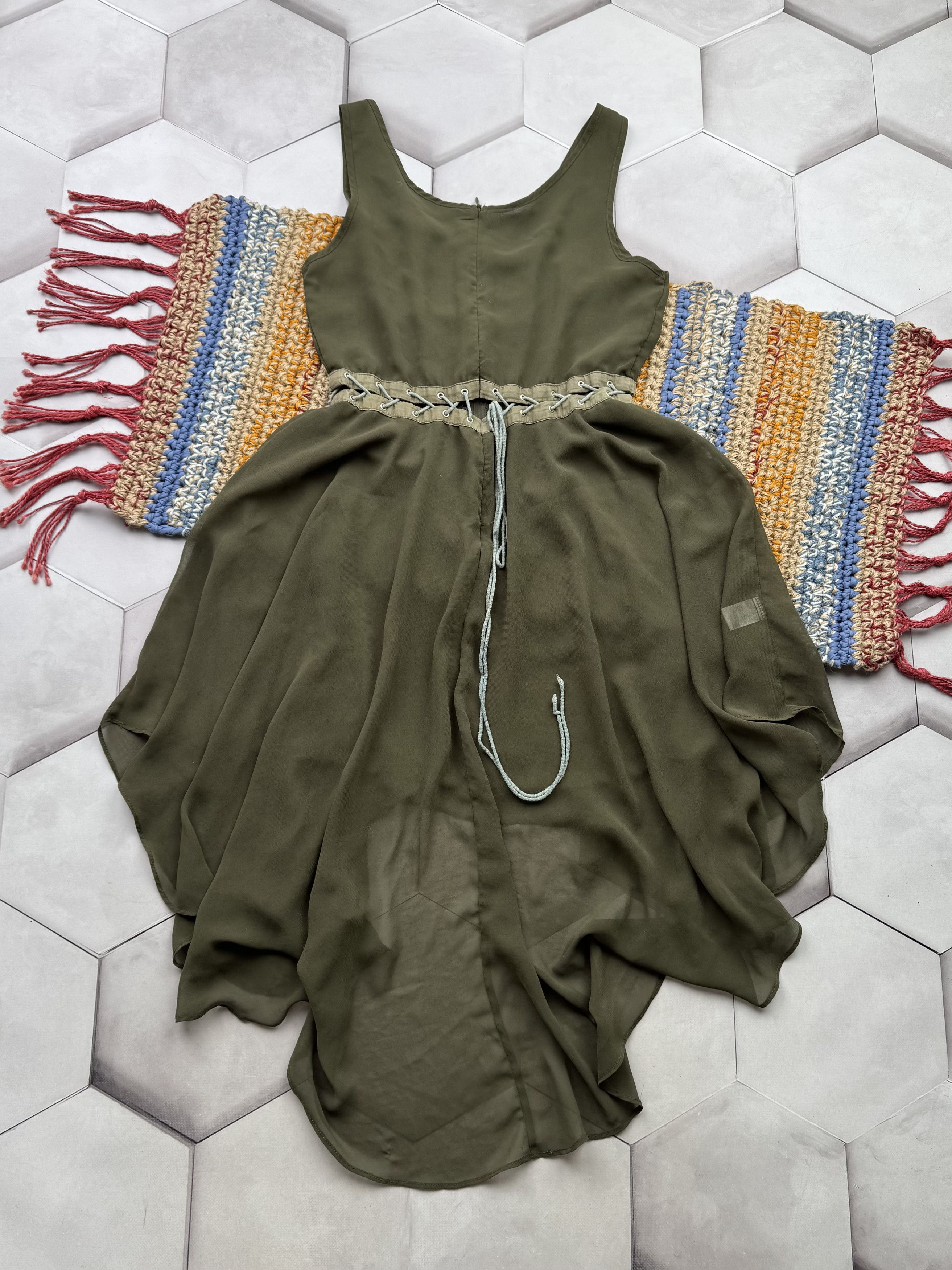 Japanese Brand Vintage Midi Dress Size M / US 6-8 / IT 42-44 - 7 Thumbnail