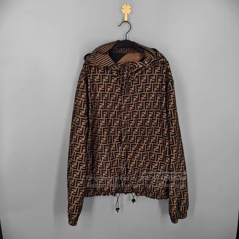 Fendi Fendi Full Printed Monogram Double F Reversible Jacket Size US M / EU 48-50 / 2 - 1 Thumbnail